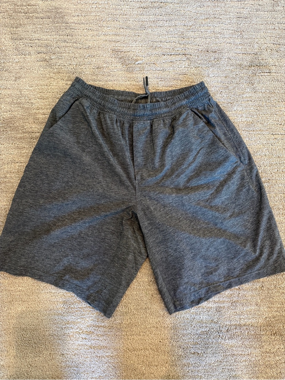 Lululemon Men's Pace Breaker Shorts Grey Medium Linerless